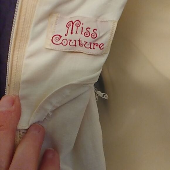 Vintage 60s Miss Couture Cream Lace Shift Dress - Picture 4 of 7